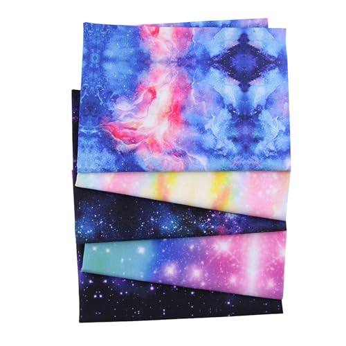 Steppstoff aus Baumwolle, Sternenhimmel, Sternenhimmel, romantischer Kosmos-Hintergrund, Sternbilder, Quilten, Patchwork, DIY, 5 Stück Steppstoff aus Baumwolle, Sternenhimmel, Sternenhimmel, romantischer Kosmos-Hintergrund, Sternbilder, Quilten, Patchwork, DIY, 5 Stück von Ynnhik