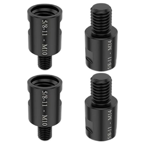 Winkelschleifpapiere, Winkelschleifwandler | 4x -Thread -Adapter -Konverter - 5/8in -11 weiblich zu M14/M10 Männlicher Adapter von Ynnhik