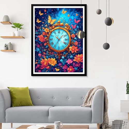 5D Diamond Painting Erwachsene Groß XXL Glocke Diamond Painting, Diamond Painting Set Schmetterling, Mosaik Bastelset Erwachsene Diamond Painting Zubehör, Wanddeko Aesthetic Geschenk 60x80CM SF-647 von Ynulann