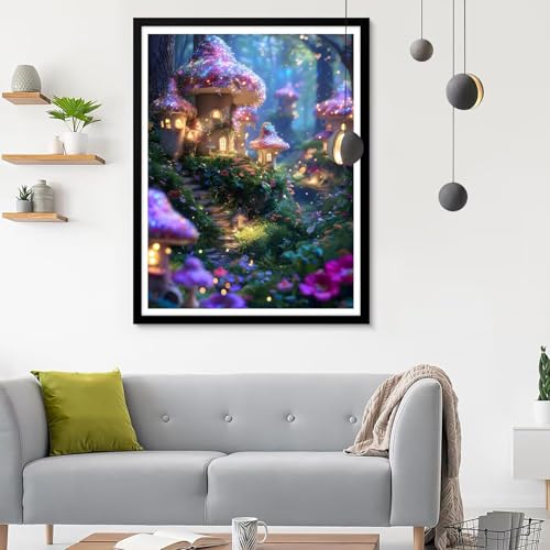 Diamond Painting Erwachsene Anlage, Diamond Painting Kabine Diamant Painting Bilder Kinder, Full DIY Diamant Kunst Malen Nach Zahlen Malerei Stickerei Kreuzstich Wohnzimmer Dekoration 40x50CM SF-840 von Ynulann