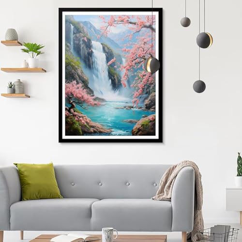 Diamond Painting Erwachsene Fallen, Diamond Painting Landschaft Diamant Painting Bilder Kinder, Full DIY Diamant Kunst Malen Nach Zahlen Malerei Stickerei Kreuzstich Wohnzimmer Décor 20x30CM SF-360 von Ynulann