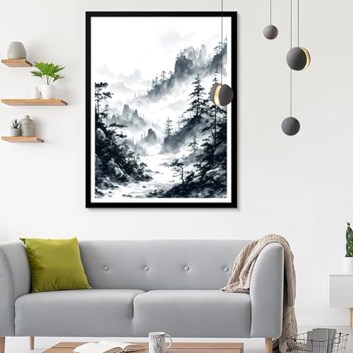 Diamond Painting Erwachsene Landschaft, Diamond Painting Anlage Diamant Painting Bilder Kinder, Full DIY Diamant Kunst Malen Nach Zahlen Malerei Stickerei Kreuzstich Wohnzimmer Décor 20x30CM SF-810 von Ynulann