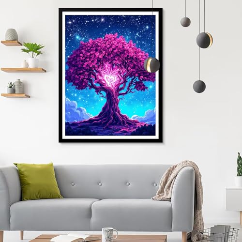 Diamond Painting Erwachsene Sternenhimmel, Diamond Painting Meer Diamant Painting Bilder Kinder, Full DIY Diamant Kunst Malen Nach Zahlen Malerei Stickerei Kreuzstich Wohnzimmer Décor 60x80CM SF-548 von Ynulann