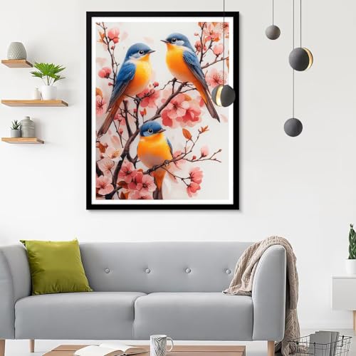 Diamond Painting Erwachsene Vogel 1, Diamond Painting Niedlich Diamant Painting Bilder Kinder, Full DIY Diamant Kunst Malen Nach Zahlen Malerei Stickerei Kreuzstich Wohnzimmer Décor 60x80CM SF-620 von Ynulann