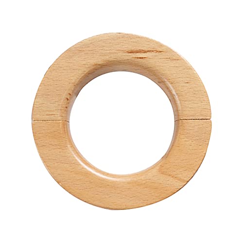 YoGaes Vorhang Raffhalter 1 Stücke Vorhang Raffhalter Magnetische Hause Dekorative Vorhang Halter Schnalle Seil Holz Ring Holdback Hängende Kleidung Zimmer Zubehör Gardinenhalter von YoGaes