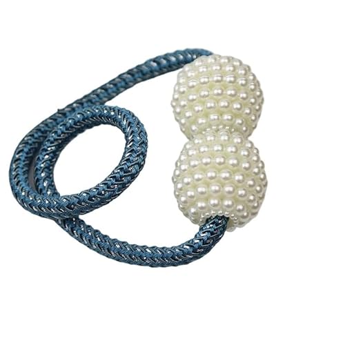 YoGaes Vorhang Raffhalter 1x Perle Magnetische Vorhang Clip Halter Raffhalter Schnalle Clips Hängen Ball Krawatte Zurück Zubehör Wohnkultur Gardinenhalter(Light Blue) von YoGaes