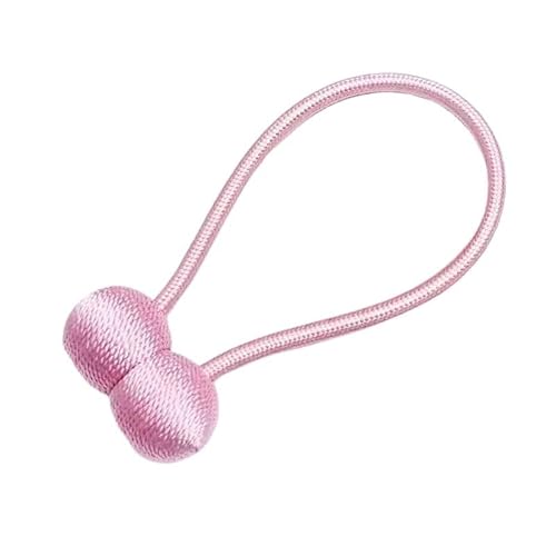 YoGaes Vorhang Raffhalter Magnetische Vorhangschnalle, Raffhalter, Vorhang-Clips, kein Stanzen, modernes Vorhang-Zubehör, Perlen-Magnetkugel, Heimdekorations-Zubehör Gardinenhalter(Pink) von YoGaes