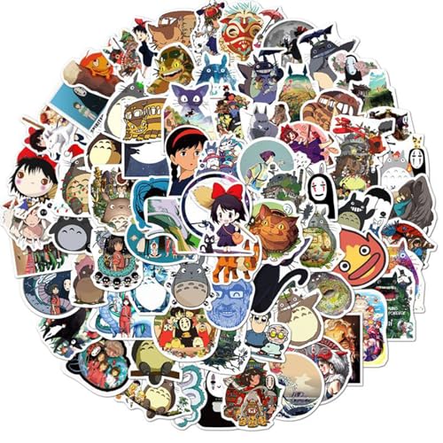 100 Stück Mini Cartoon Aufkleber, Japanisch Anime Elemente Aufkleber, Stickers für Laptop Stoßstange Skateboard Koffer Helm Motorrad Auto Fahrrad Handy für Kinder Teens Junge Teenager Erwachsene von Yoimckay