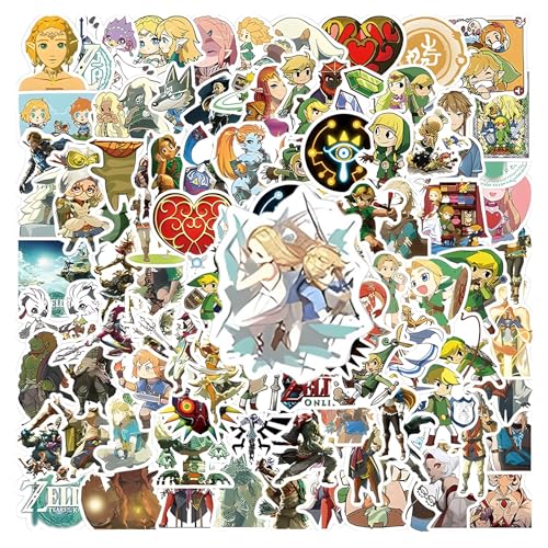 Yoimckay 100PCS Anime Game Aufkleber, Cartoon Vinyl wasserdichte Aufkleber für Wasserflaschen, Laptops, Gepäck, Autos, Fahrräder,Coole Games Sticker Spielaufkleber, für Jugendliche Kinder Erwachsene von Yoimckay