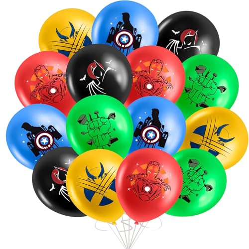 15PCS Cartoon Anime Luftballons Geburtstags Party Dekorationen, Luftballons Kinder Ballons Latex, Anime Figur Mehrfarbige Luftballons für Kindergeburtstagsparty, Thema Deko Geburtstag Party Supplies von Yoimckay