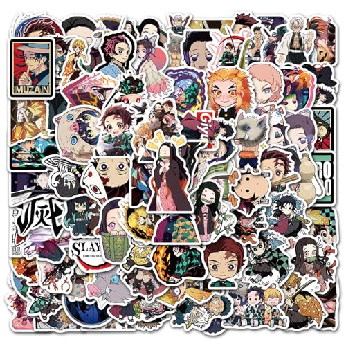 200 Blatt Cute Cartoon Kinder Wasserdichte Aufkleber,Cool Anime Aufklebers,DIY Manga Comic Aufkleber,Niedlich Karikatur Ästhetisch Stickers für Motorrad Koffer Laptop Gitarre Skateboard Wasserflasche von Yoimckay