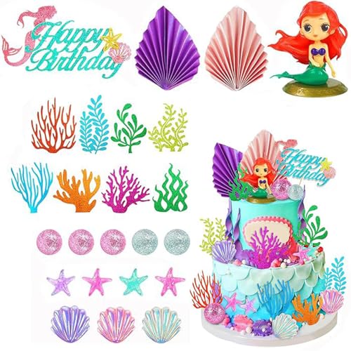 24 Stück Cute Cartoon Tortenaufsätze für Kinder,Kawaii Prinzessin Birthday Cake Toppers,Niedlich Anime Kuchenaufsätze Cupcakes Geburtstagskuchen,Princess Cake Decoration Tortendeko Thema Partyzubehör von Yoimckay