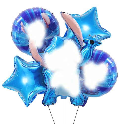 5 Stück Cartoon Ballons Decoration,Cute Folienballon,Geburtstag Luftballons,Karikatur Anime Theme Birthday Party Decoration Luftballons,für Kinder Junge Mädchen Geburtstag Dekoration,Kawaii Ballons von Yoimckay