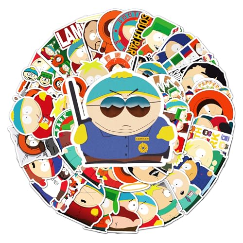 50PCS Anime Vinyl Sticker Set,Cartoon Animation Aufkleber für Laptop Kinder Autos Motorrad Fahrrad Skateboard, Coole Klassische Wasserdichte Cartoon-Aufkleber, für Kinder Teens Erwachsene von Yoimckay