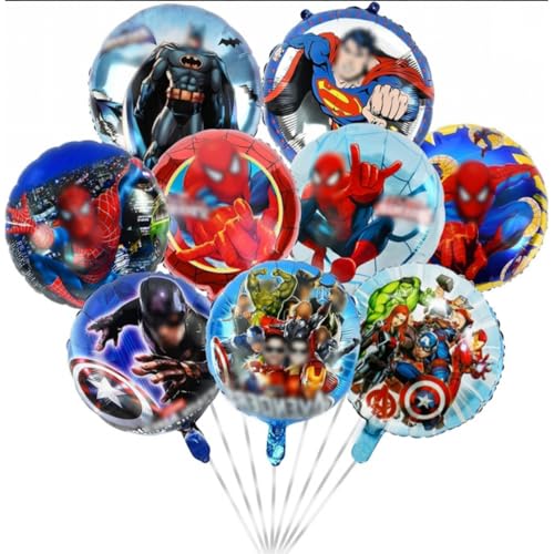 9 Stück Luftballons für Kindergeburtstage, Spider Hero Modellballons, fantastische Luftballons, klassische heißblütige Folienballons. Helium-Folienballons für Kindergeburtstage von Yoimckay