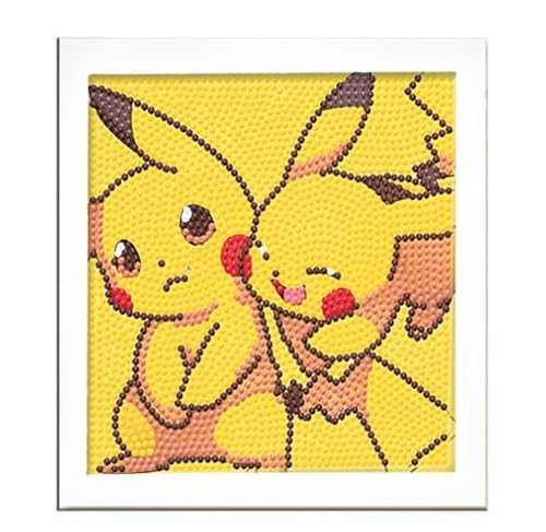 Cute Cartoon 5D Diamond Painting Mit Holzrahmen,Set Diamant Painting,Anime Diamond Paintings für Kinder Junge Mädchen,DIY Diamant Bilder Arts Craft für Home Wand Decor,Desktop Dekorationen,15x15cm von Yoimckay