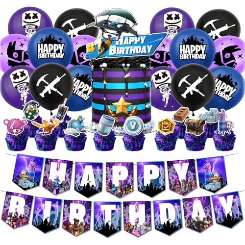 Yoimckay 30 Stück Geburtstagsdekoration für Kinder, Topper für Cupcake, Luftballons Geburtstag Dekoration, Geburtstagsbanner, Dekoration für Partys Themen für Kinder Mädchen Jungen Yoimckay 30 Stück Geburtstagsdekoration für Kinder, Topper für Cupcake, Luftballons Geburtstag Dekoration, Geburtstagsbanner, Dekoration für Partys Themen für Kinder Mädchen Jungen von Yoimckay