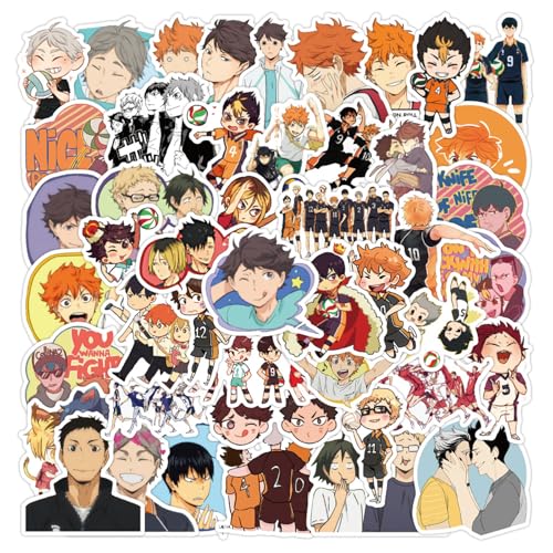 Yoimckay 50pcs Cartoon Mix Anime Aufkleber, Anime Vinyl Wasserdicht Aufkleber für Laptop,Auto, Motorräder,Fahrrad,Skateboard,für Teens Kinder Erwachsene,Manga Graffiti Sticker Pack von Yoimckay