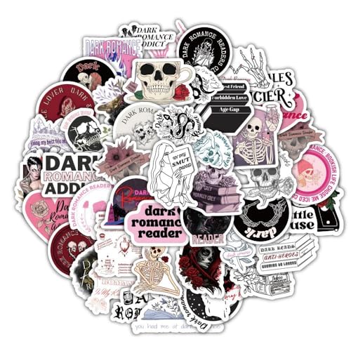 Yoimckay 60pcs Dark Romance Leser Aufkleber，Dark Romanticism Sticker Set wasserdichte Vinyl Sticker für Laptop Autos Kinder Motorrad Fahrrad Skateboard Gepäck Koffer Computer Sticker Graffiti Decal von Yoimckay