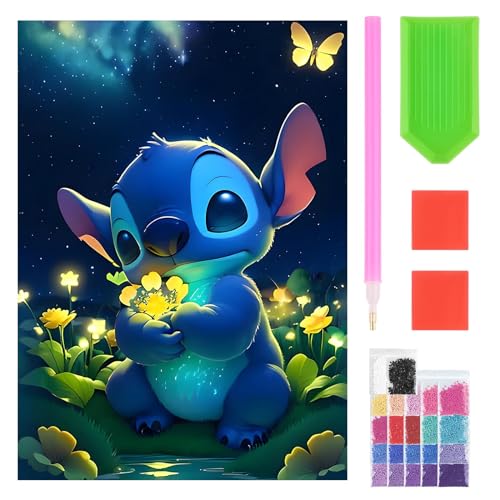 Yoimckay Cartoon Anime Diamond Painting, 5D Diamond Painting Set, DIY Cartoon Diamond Painting,Cute Diamant Painting Kit für Erwachsene Kinder, Diamant Malerei für Home Décor 30x40cm von Yoimckay