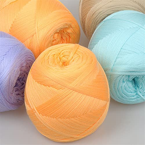 Merzerisierte Watte, handgewebt, Schal, Linie, DIY, Milchbaumwolle, mehrsträngig, reine Baumwolle, Babywolle, 200 g, Garn zum Stricken (Farbe: zufällige Farben, 3 Stück) von YoitS