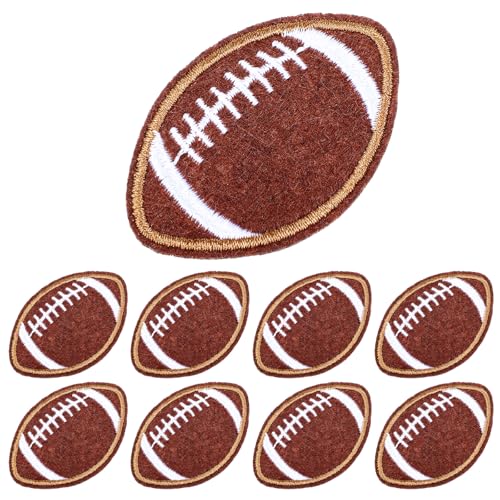 20 Stück Football Bügelbilder Patches zum Aufnähen Kinder Football Team Trikot Aufnäher zum Aufbügeln für Football Rugby Uniformen Westen Jeans Hüte DIY Zubehör von Yolev