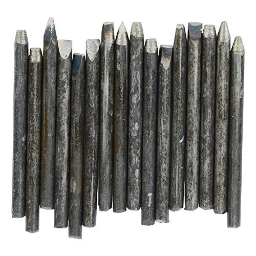 Yomiyuyr Metallstempelset, Schmuckgravurwerkzeug-Set, 16/20 Stück Metallstempel, Stempelwerkzeuge mit hoher Härte für die Schmuckherstellung, tragbares Schnitzset (Gewöhnliches 16-teiliges Set) von Yomiyuyr