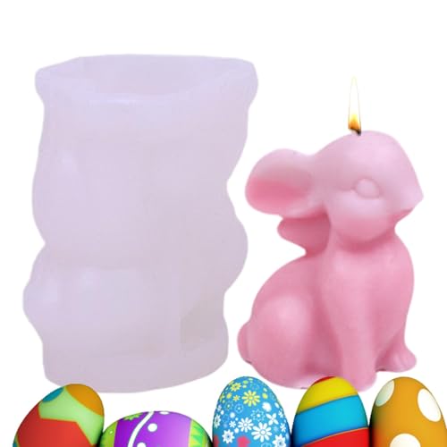 3D Osterhase Silikonform Kerzenhalter Ostern Kaninchen Silikonformen Gießformen, Osterhase Silikon Kerzenform Kaninchen Gießformen Silikon, Silikonformen Gießformen Ostern Für Osterdeko von Yonuaret