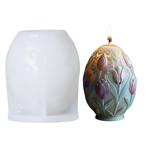 Silikonform Kerzen Ostern 3D Silikonform Kerzen Gießen Formen Ostereier Gießformen Silikon, Silikonform Ostern 3D Osterhase Ostereier Kerzenformen Zum Gießen, Für Ostereier Deko, Osterdeko von Yonuaret