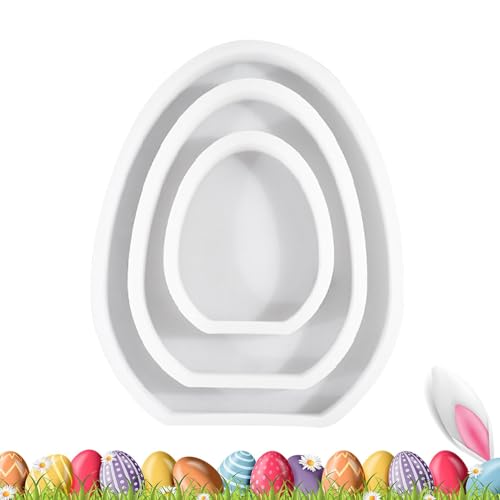 Silikonform Ostern, 3Pcs Silikonformen Gießformen Ostern, Silikonformen Gießformen Osterhase Osterei, Silikonform Osterei Gipsformen Zum Gießen Ostereier Gießformen Für Osterdeko Frühlingsdeko von Yonuaret