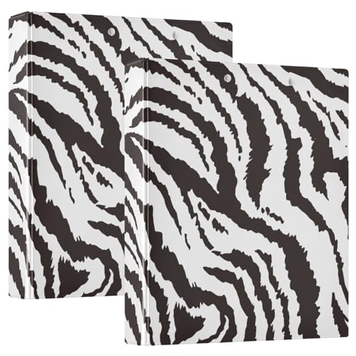 Repeat Animal Stripes3,5 cm Notizbuch, Drei-Ringbücher mit Klemmbrett, 2 Packungen, Bürobedarf, 200 Blatt von Yoogain