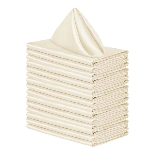 10pcs Square Satins Elegante Satins Servietten Für Hochzeitsabschluss Und Dinnerpartys Restaurant Kaffee/Kuchenhandtuch von Yooghuge