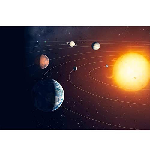 Yoonqun 5D Diamond Painting Planeten des Sonnensystems, DIY Diamant Painting kit für Erwachsene/Kinder, Diamant Gemälde Stickerei Kreuzstich Leinwand Handwerk Heimwand Dekor Round Drill 80x100cm von Yoonqun