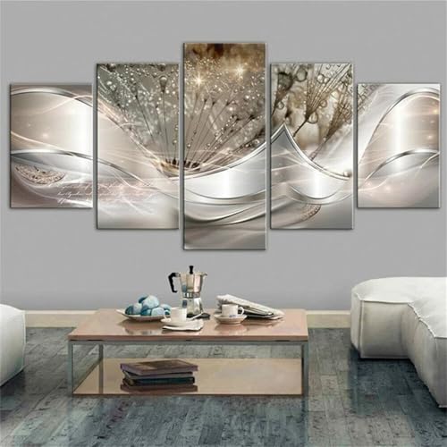 Yoonqun Verträumter Wassertropfen Diamond Painting,5 Stück 5D Diamant Painting Bilder für Erwachsene,Full Drill DIY Vierkant Diamant Malerei Stickerei Kunst für Home Wall Decor von Yoonqun