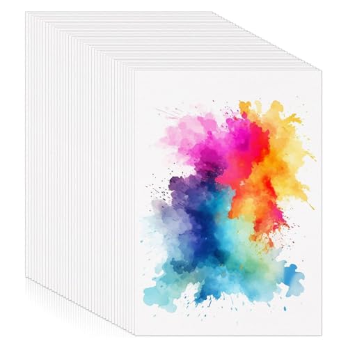 60 Blatt Aquarellpapier A6, Zeichenblock 300g/㎡ Watercolor Paper Aquarell Block für DIY Basteln Gouache Acryl Zeichnen (10.5 x 14.8cm) von Yoosso