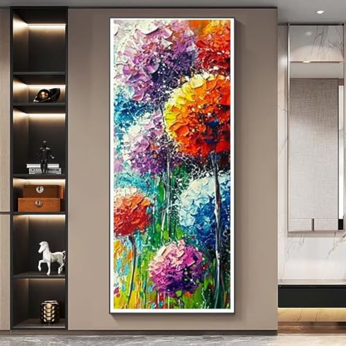 Diamond Painting Löwenzahn Diamond Painting Erwachsene Groß xxl 100 X 50 cm, DIY Malen Nach Zahlen Erwachsene 5D Diamant Painting Bilder Kinder Crystal Arts für Wand Deko Aesthetic Geschenke-f412 von Yooyixi