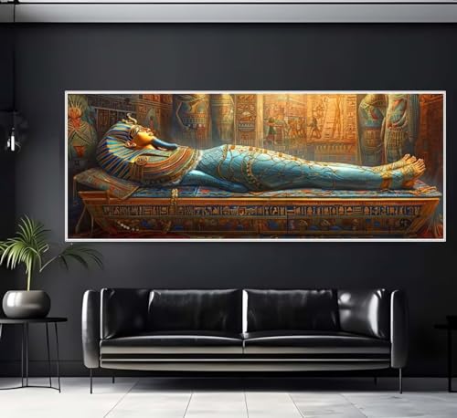 Diamond Painting Malen Nach Zahlen Erwachsene, Ägypten Mythos Diamond Painting Erwachsene, DIY Diamant Painting Bilder Kinder, 5D Daiming Panting Crystal Craft, Room Wanddekoration Gifts 40x80 cm-e75 von Yooyixi