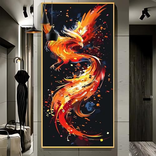 Malen Nach Zahlen Erwachsene Groß 30x90cm， Malen Nach Zahlen Tier Adler Paint by Numbers Adult， Acrylfarben Leinwand Malen-Nach-Zahlen Anfänger， für Home Wand Dekor Geschenk， [Ohne Rahmen] F79 von Yooyixi