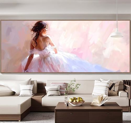 Malen Nach Zahlen Erwachsene Groß 90x240cm， Malen Nach Zahlen Sexy Frau Paint by Numbers Adult， Acrylfarben Leinwand Malen-Nach-Zahlen Anfänger， für Home Wand Dekor Geschenk， [Ohne Rahmen] E41 von Yooyixi