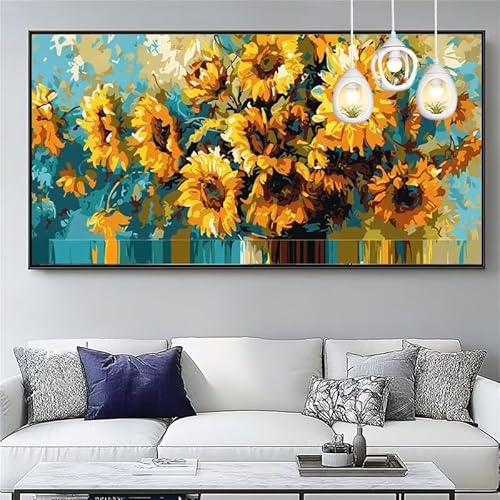 Malen Nach Zahlen Sonnenblume Malen Nach Zahlen Erwachsene Groß 20x60cm Paint by Numbers Blume,DIY Handgemalt Farbe Leinwand Ölgemälde Kit für Anfänger Mit Pinseln/Acrylfarbe,Dekor Geschenk,XYY-1304 Malen Nach Zahlen Sonnenblume Malen Nach Zahlen Erwachsene Groß 20x60cm Paint by Numbers Blume,DIY Handgemalt Farbe Leinwand Ölgemälde Kit für Anfänger Mit Pinseln/Acrylfarbe,Dekor Geschenk,XYY-1304 von Yooyixi
