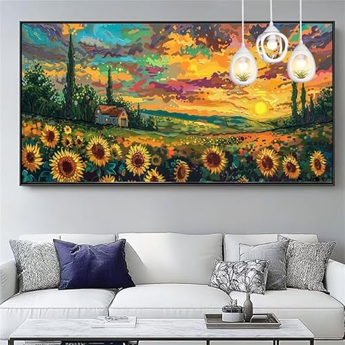 Malen Nach Zahlen Sonnenblume Malen Nach Zahlen Erwachsene Groß 20x60cm Paint by Numbers Sonnenuntergang,DIY Handgemalt Farbe Leinwand Ölgemälde Kit für Anfänger Mit Pinseln/Acrylfarbe,Gifts,XYY-1309 Malen Nach Zahlen Sonnenblume Malen Nach Zahlen Erwachsene Groß 20x60cm Paint by Numbers Sonnenuntergang,DIY Handgemalt Farbe Leinwand Ölgemälde Kit für Anfänger Mit Pinseln/Acrylfarbe,Gifts,XYY-1309 von Yooyixi