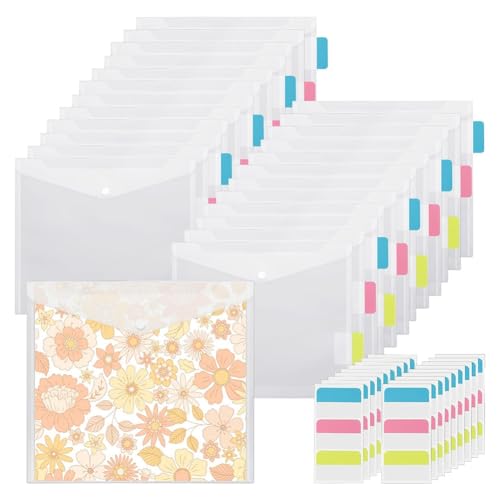 Yopeissn 50 Stück Scrapbook-Papieraufbewahrung mit Schnallendesign, Scrapbook-Papier-Aufbewahrungsbox mit 60 Etiketten zum Aufbewahren Von Scrapbook-Papier, Einfach zu Verwenden von Yopeissn
