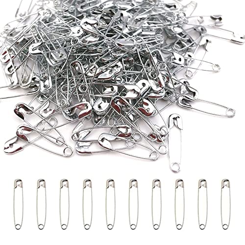 Yosawo 500 Stück Mini Sicherheitsnadeln 20mm Klein Safety pins für Nähen Kleidung DIY Handwerk (Silber) von Yosawo