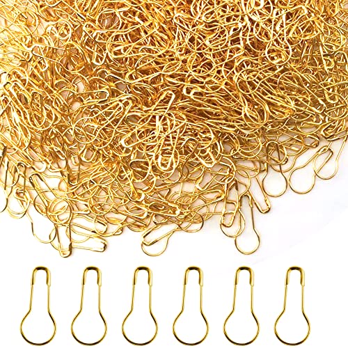 Yosawo 500Stück Sicherheitsnadeln Calabash Pin Kürbis Pins für Stricken Maschenmarkierer DIY Fertigkeit-Herstellung (Gold) von Yosawo