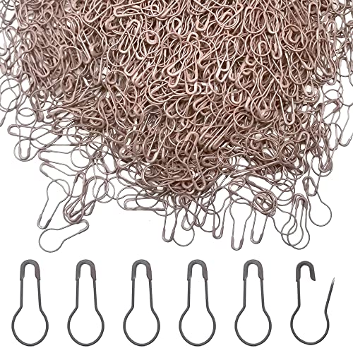 Yosawo 500Stück Sicherheitsnadeln Calabash Pin Kürbis Pins für Stricken Maschenmarkierer DIY Fertigkeit-Herstellung (Kaffee) von Yosawo