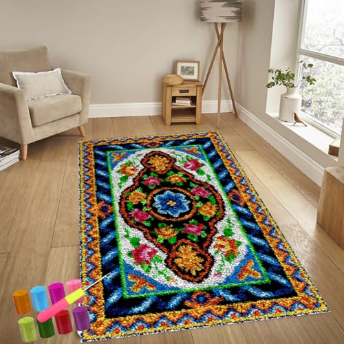Knüpfteppich Zum Selber Knüpfen-Sets Groß Latch Hook Rug, Handarbeit Selbst Knüpfen Set, Vorgedrucktes Muster Leinwand Teppich Stickerei Handwerk Für Erwachsene Handarbeiten Diy Teppich 69 x 102 cm Knüpfteppich Zum Selber Knüpfen-Sets Groß Latch Hook Rug, Handarbeit Selbst Knüpfen Set, Vorgedrucktes Muster Leinwand Teppich Stickerei Handwerk Für Erwachsene Handarbeiten Diy Teppich 69 x 102 cm von YosetomhLvey
