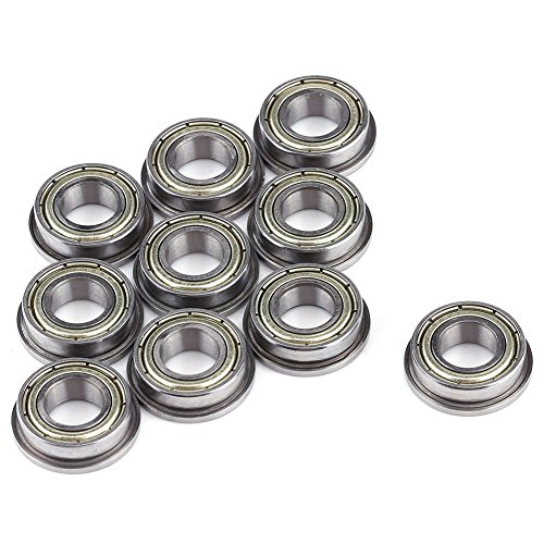 10 Stück F688ZZ Metall Stahl 8 Mm Flanschlager, Miniaturlager, Kugellager 8 Mm, Doppelt Abgeschirmte Flanschkugellager 8 * 16 * 5 Mm für Motor von Yosoo Health Gear