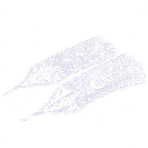 Yosoo Brauthandschuhe Spitzenhandschuhe Hochzeit Braut Hochzeitshandschuhe Brautkleid Spitze Fingerlose Handschuhe mit Spitze Blumen für Hochzeitsfest (Farbe : Weiß) von Yosoo