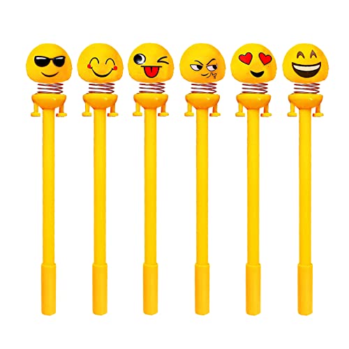 YouYuer 20 Stück Emoji Kugelschreiber Set,Kugelschreiber Mädchen,Kugelschreiber Schwarz,Gelschreiber Gelstifte für Büro Schule Kinder Geschenk Schreibwaren,kindergeburtstag mädche von YouYuer