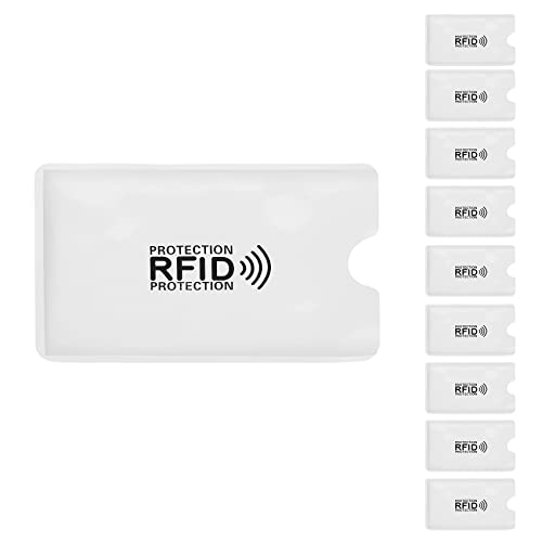 Youdefa 10 Stücke Aluminiumfolie Anti-Entmagnetisierung Abdeckung RFID-Abschirmung Tasche NFC Kreditkarte Anti-Diebstahl Buerste ID Karten Beschuetzer von Youdefa